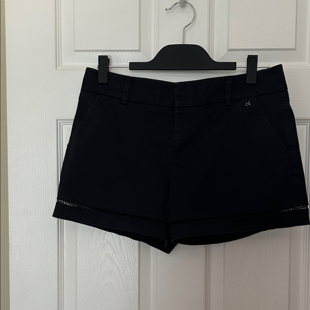 Calvin Klein Women's Black Cotton/Spandex Shorts Size 8